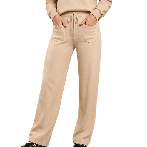 Calca Moletom Feminina Tricats Basic Aspen BEGE-21651 -1-